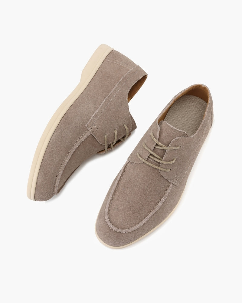 Premium Suede Lace Shoes - Old Money