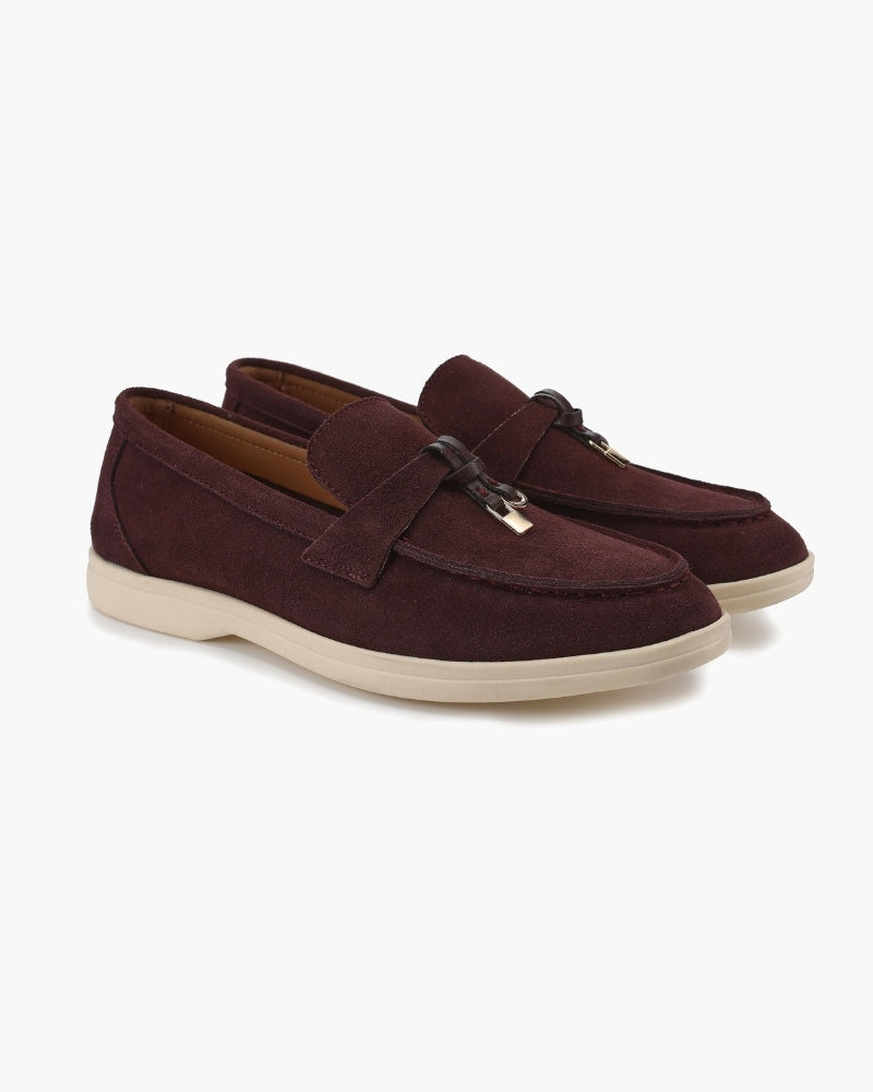 Old Money Suede Lady Loafers - Old Money