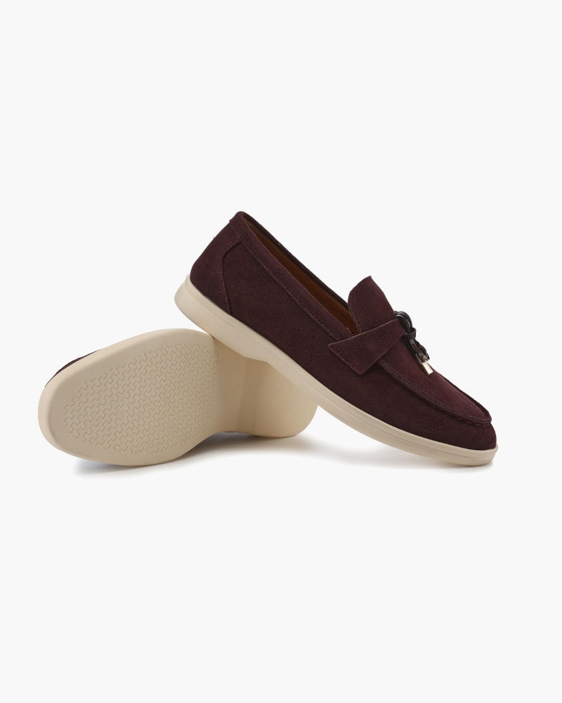 Old Money Suede Lady Loafers - Old Money
