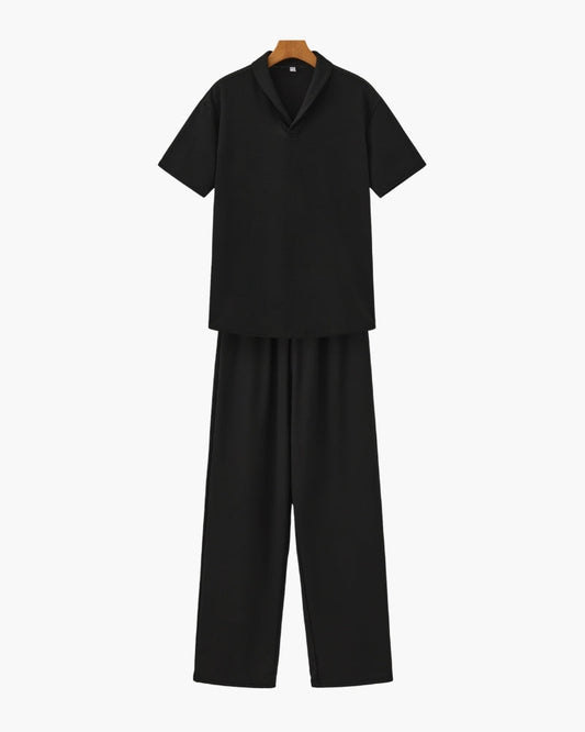 Cotton Polo & Pantalon Set - Old Money