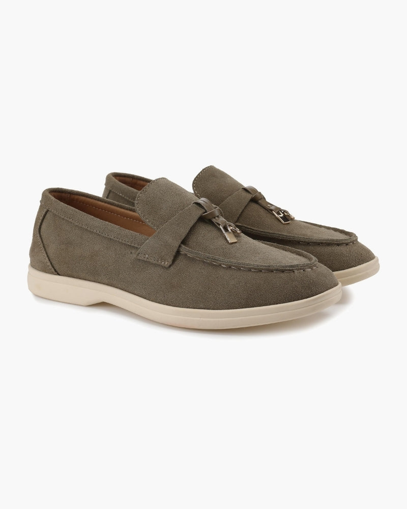Old Money Suede Lady Loafers - Old Money