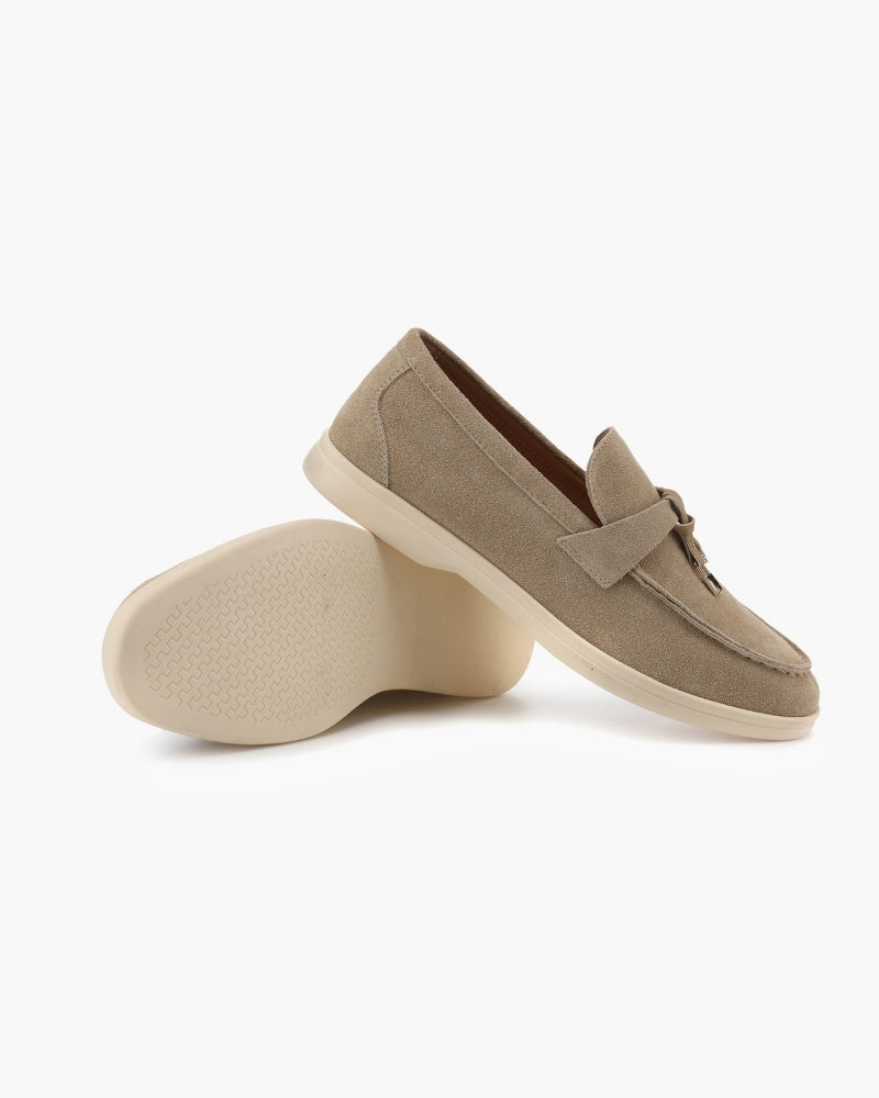 Old Money Suede Lady Loafers - Old Money