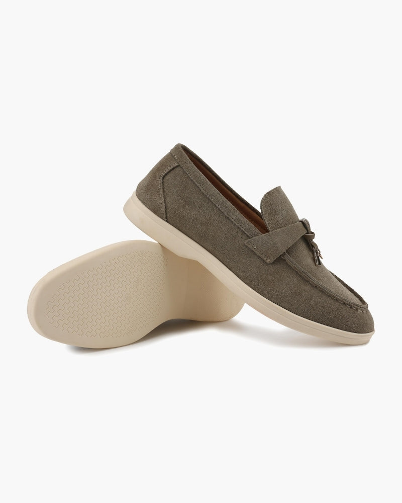 Old Money Suede Lady Loafers - Old Money