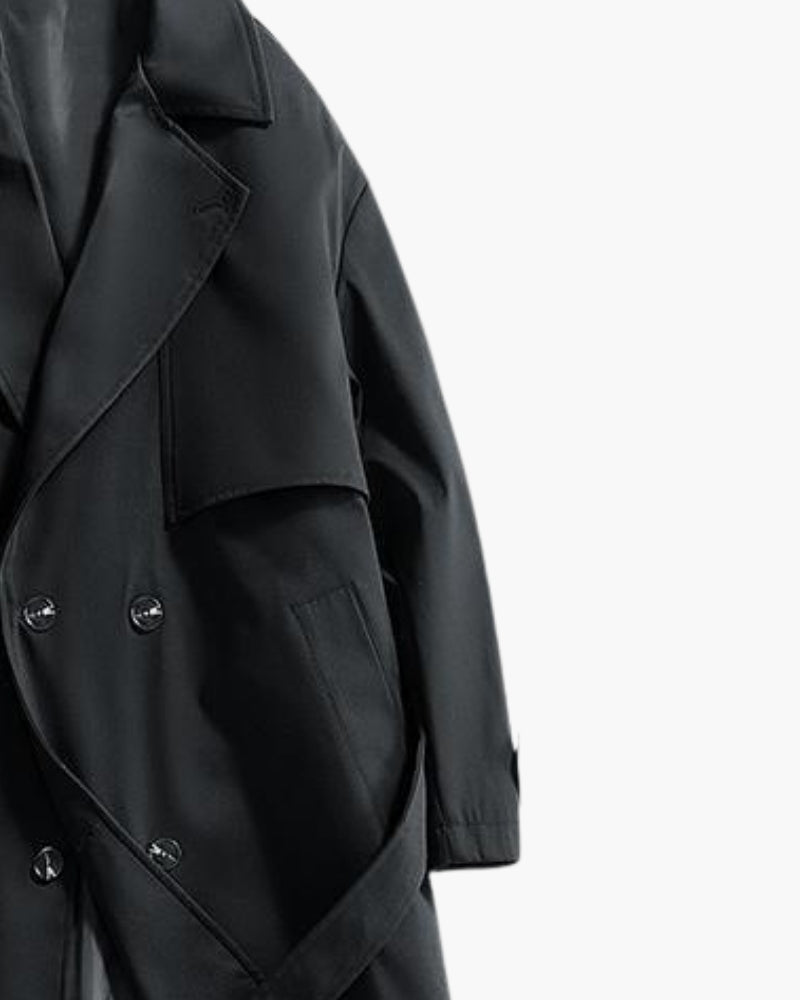 Classic Double-Breasted Trench Coat - Old Money