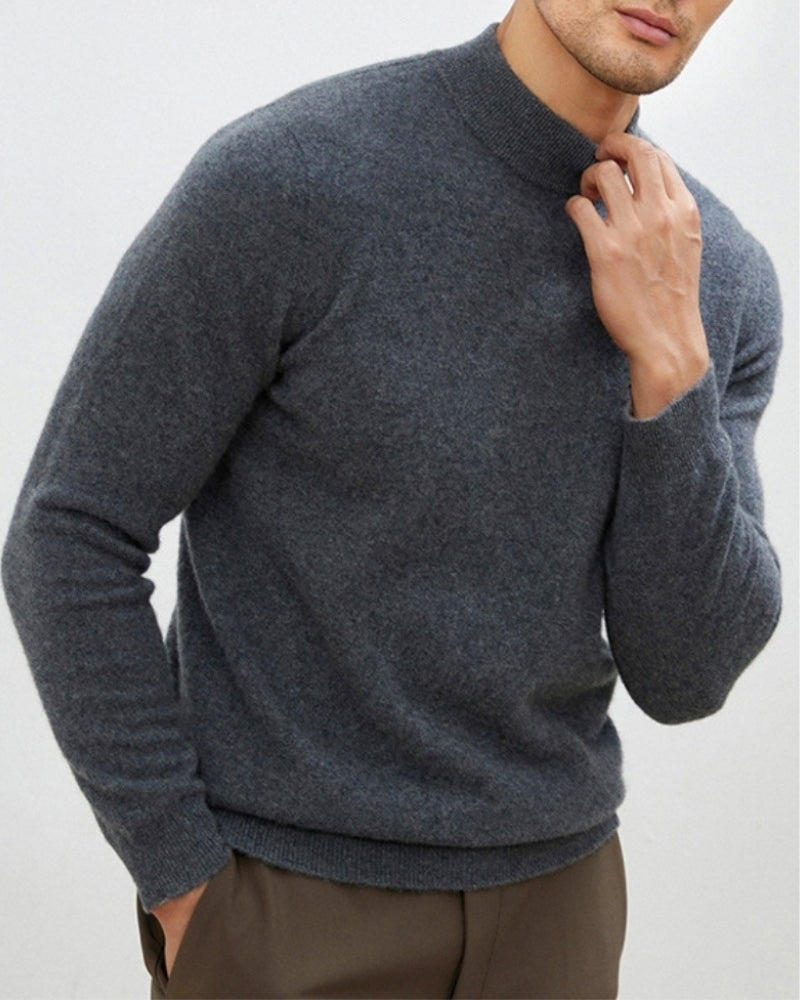 Cashmere Wool Turtleneck - Old Money