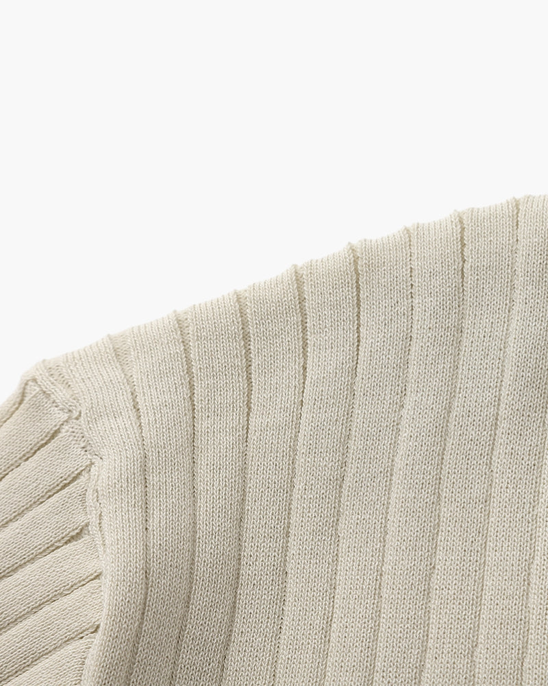 Premium Ribbed Polo - Old Money