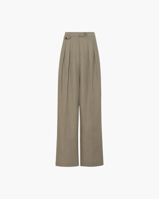 Woolen Oversized Pantalon - Old Money