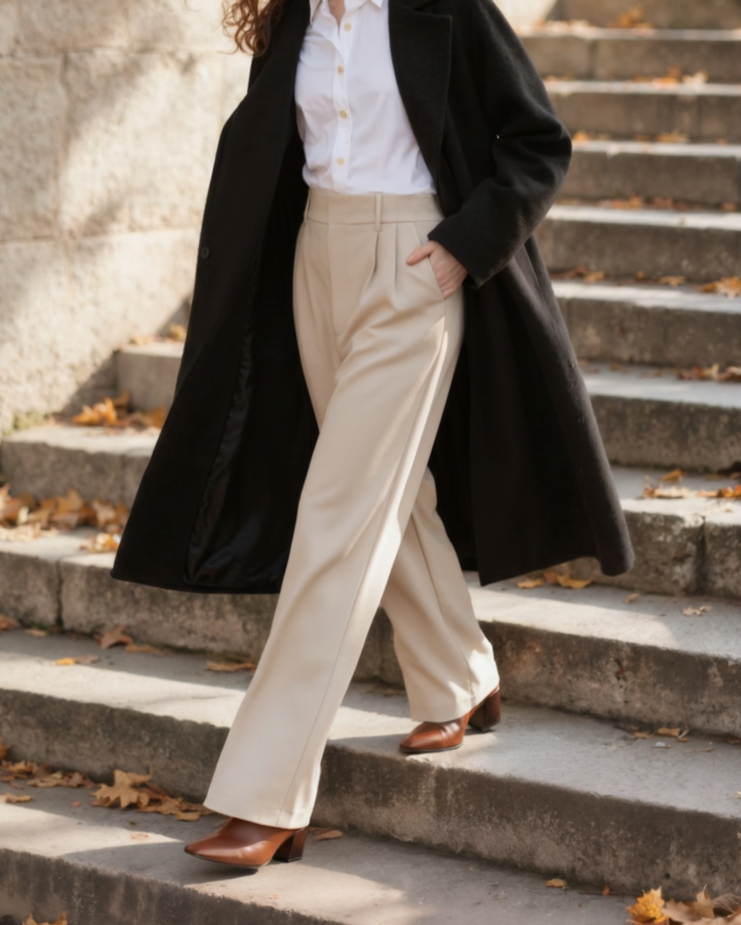 Serena Wide-Leg Trousers - Old Money